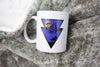 Night sky with girl swinging Mug